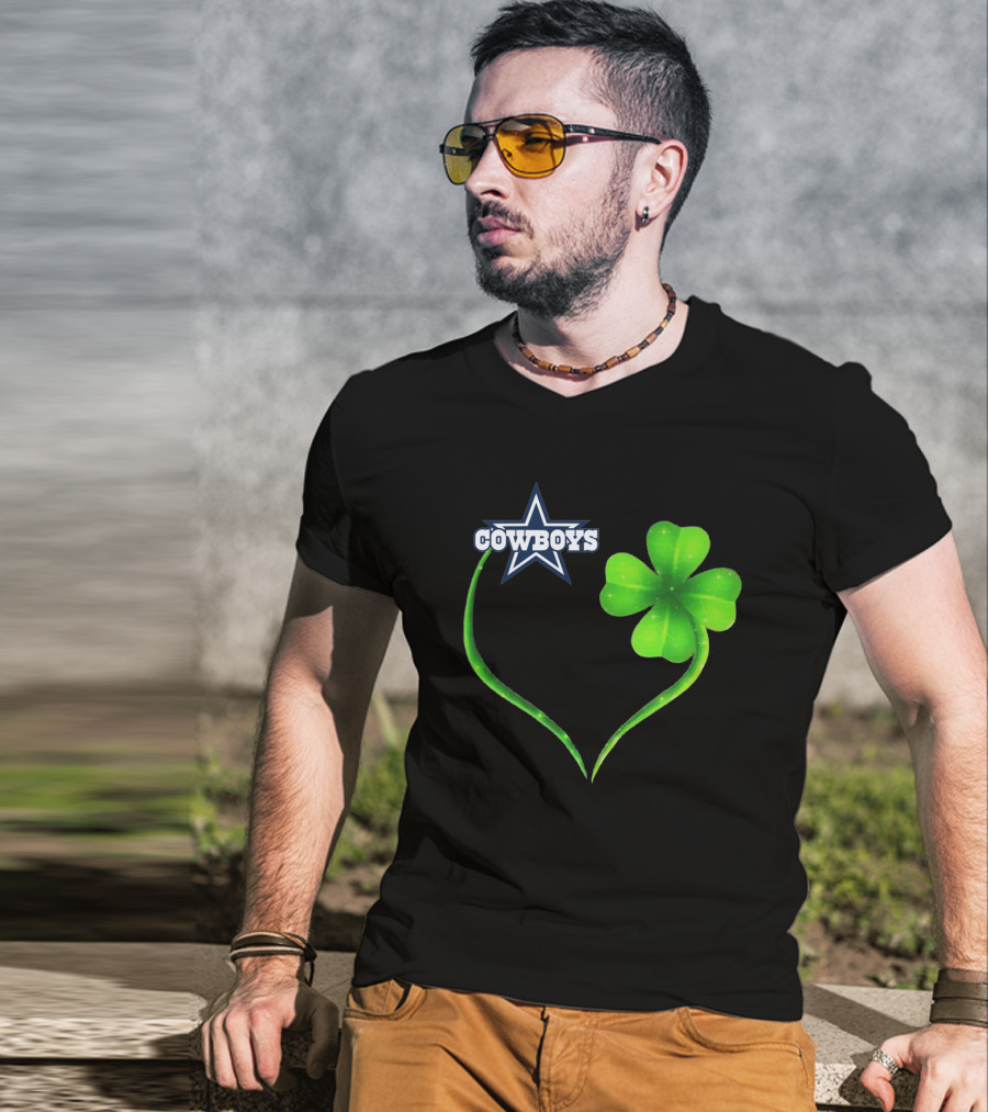 Cowboys Star Clover Heart T-Shirt