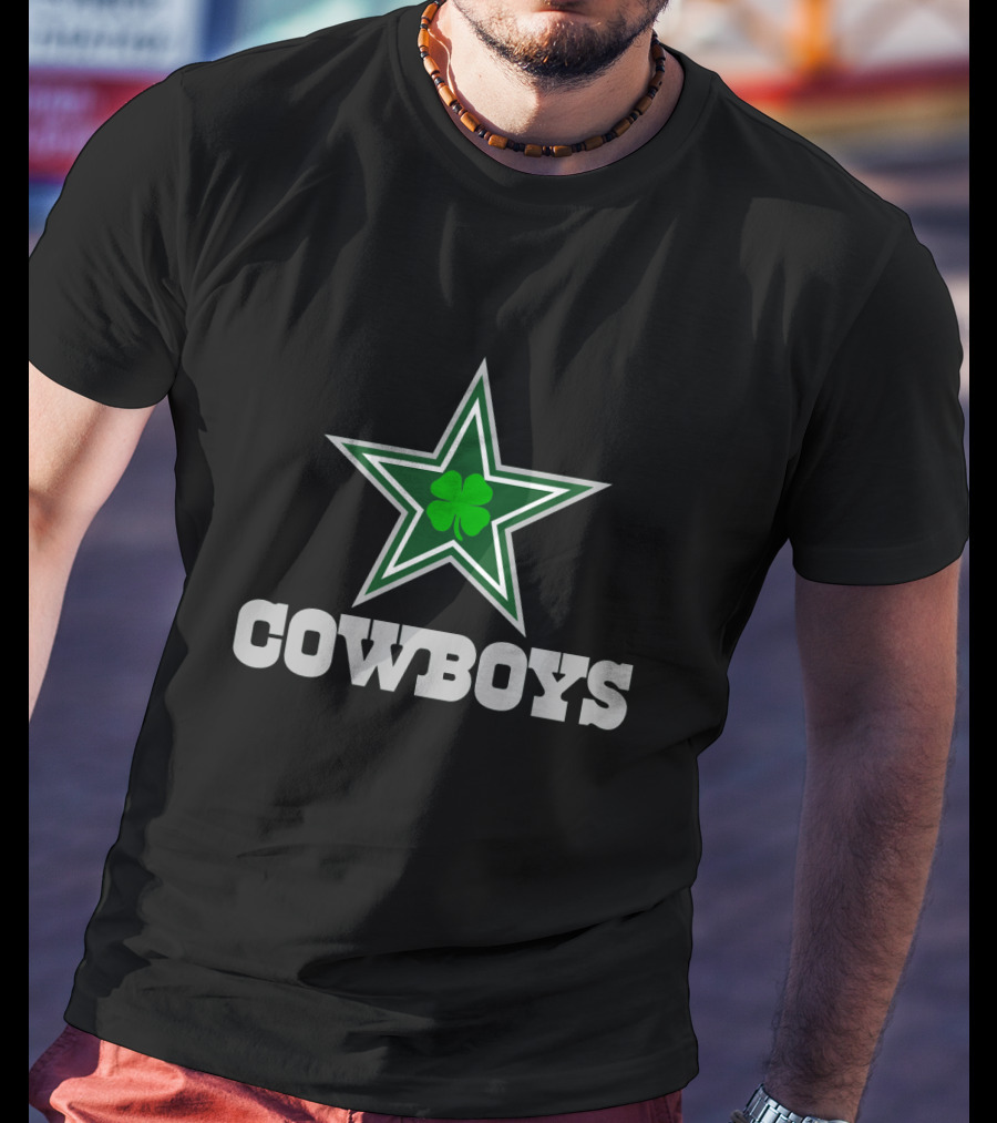 Cowboys Green Star Clover T-Shirt