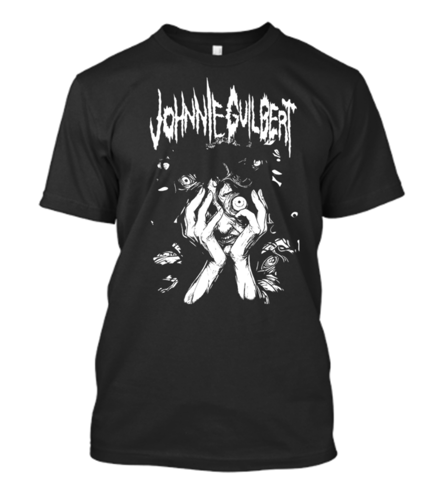 Johnnieguilbert Tortured Mind Eyes And Hands Horror T-Shirt