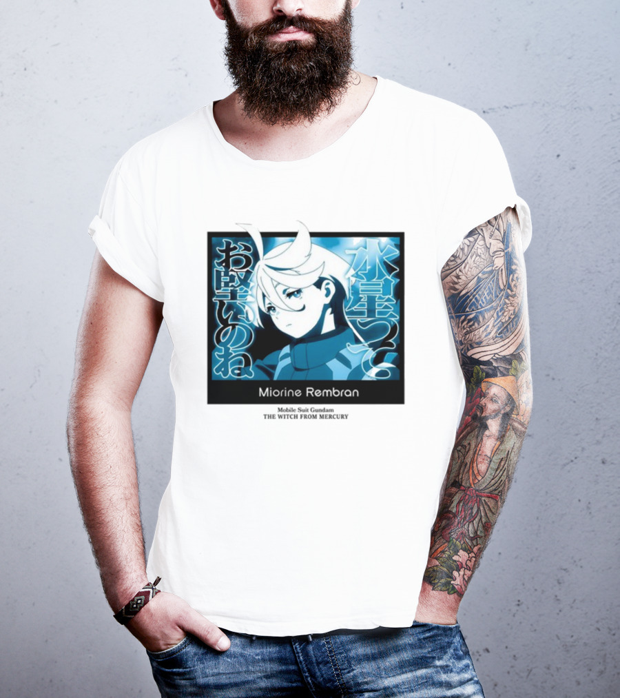 Miorine Rembran Mobile Suit Gundam The Witch From Mercury Anime Character T-Shirt
