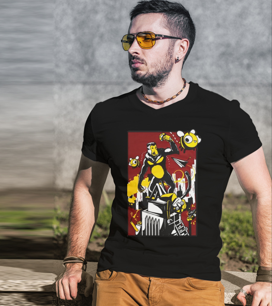 Ttt Duncan X Osie King Kong Parody With Bees And Building T-Shirt