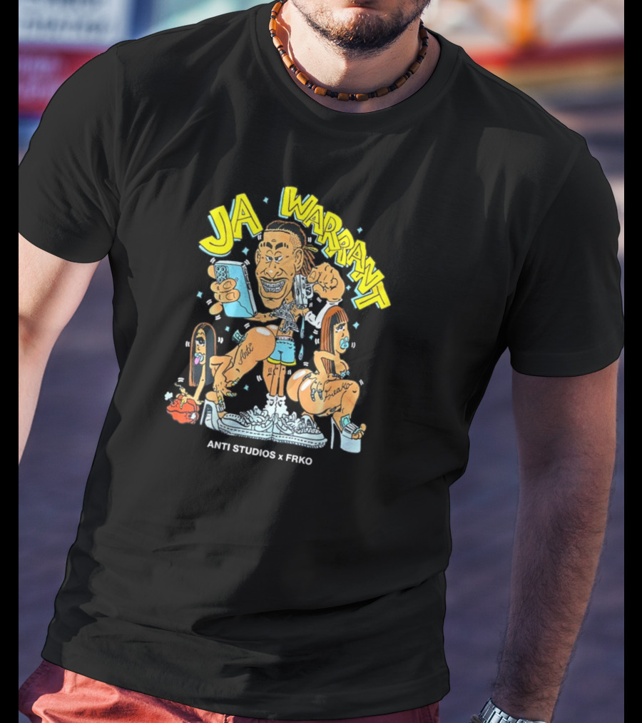 Ja Warrant Anti Studios X Frko Cartoon Style Collaboration T-Shirt