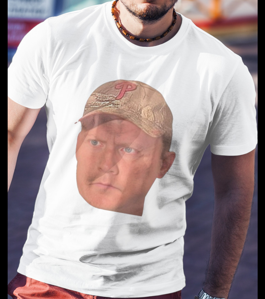 Jordie Jordan Wearing Phillies Cap Jeff Ridgway Psycho Dad Face T-Shirt