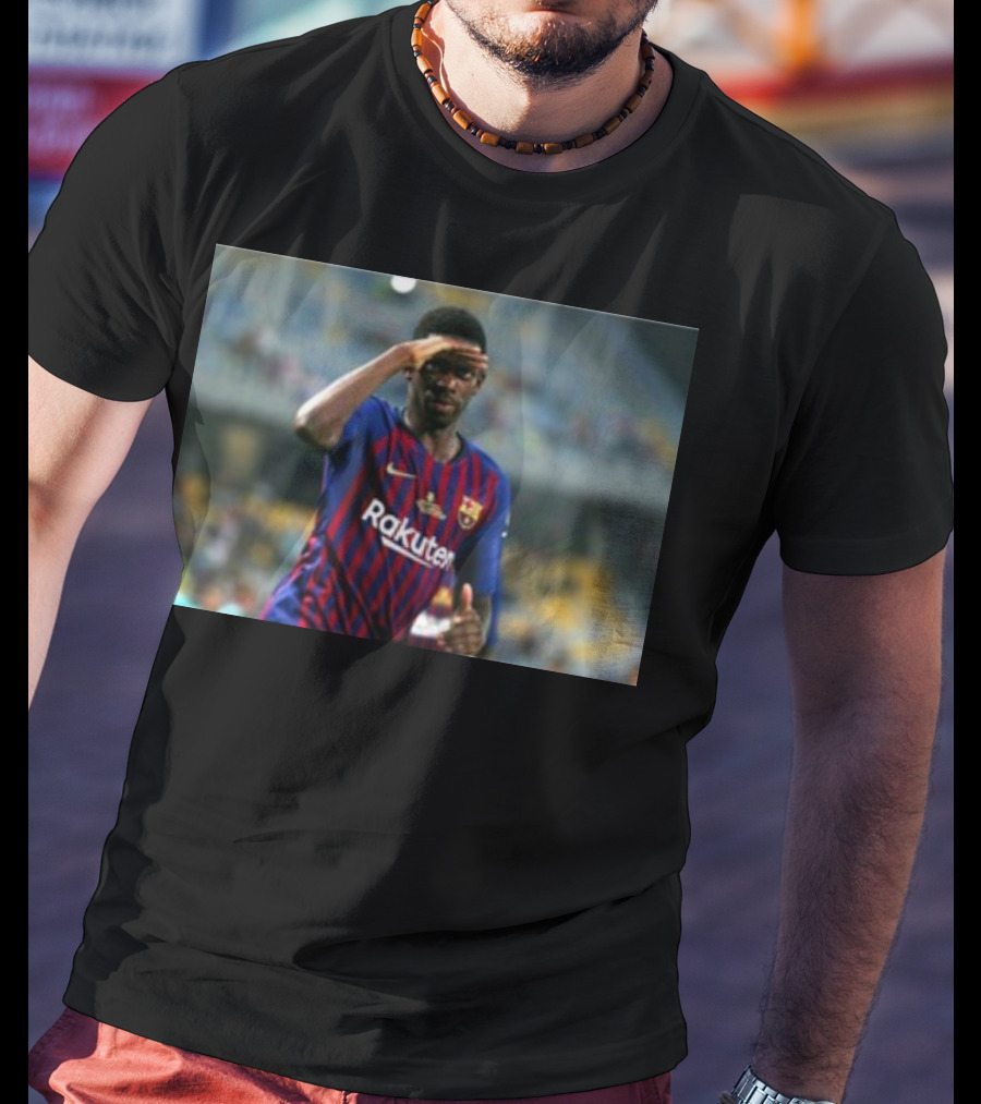 Koundé Dembélé Rakuten FC Barcelona Football Jersey T-Shirt