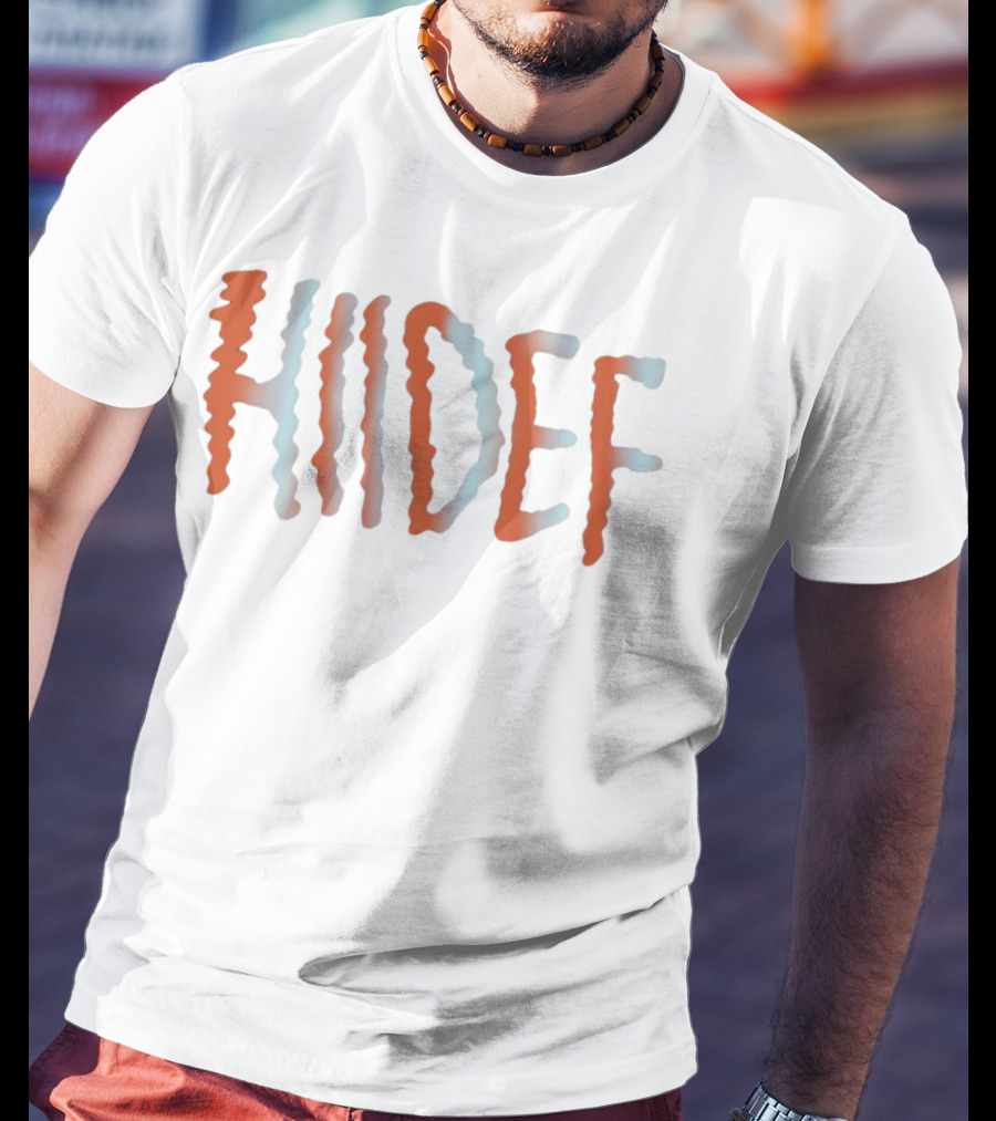 Hiidef Wavy Gradient Text T-Shirt