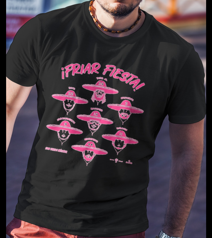 Friar Fiesta SDSU Hoop Season With Sombrero Players T-Shirt