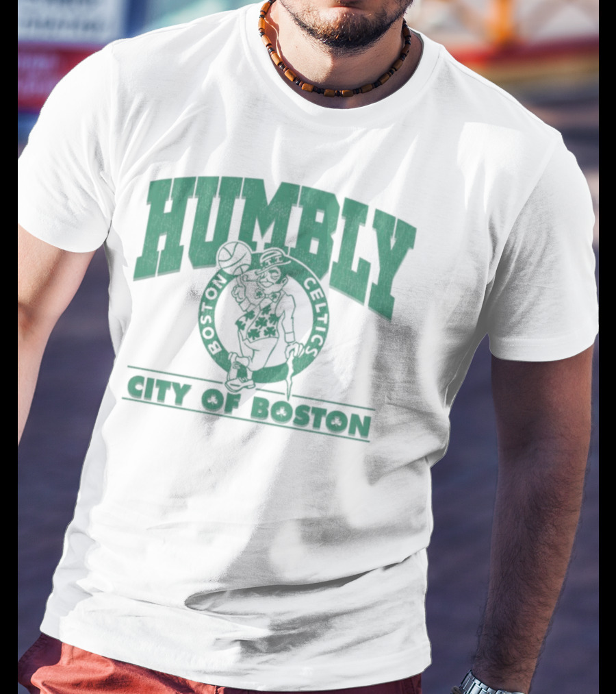 Humbly Boston Celtics City Of Boston Jayson Tatum T-Shirt