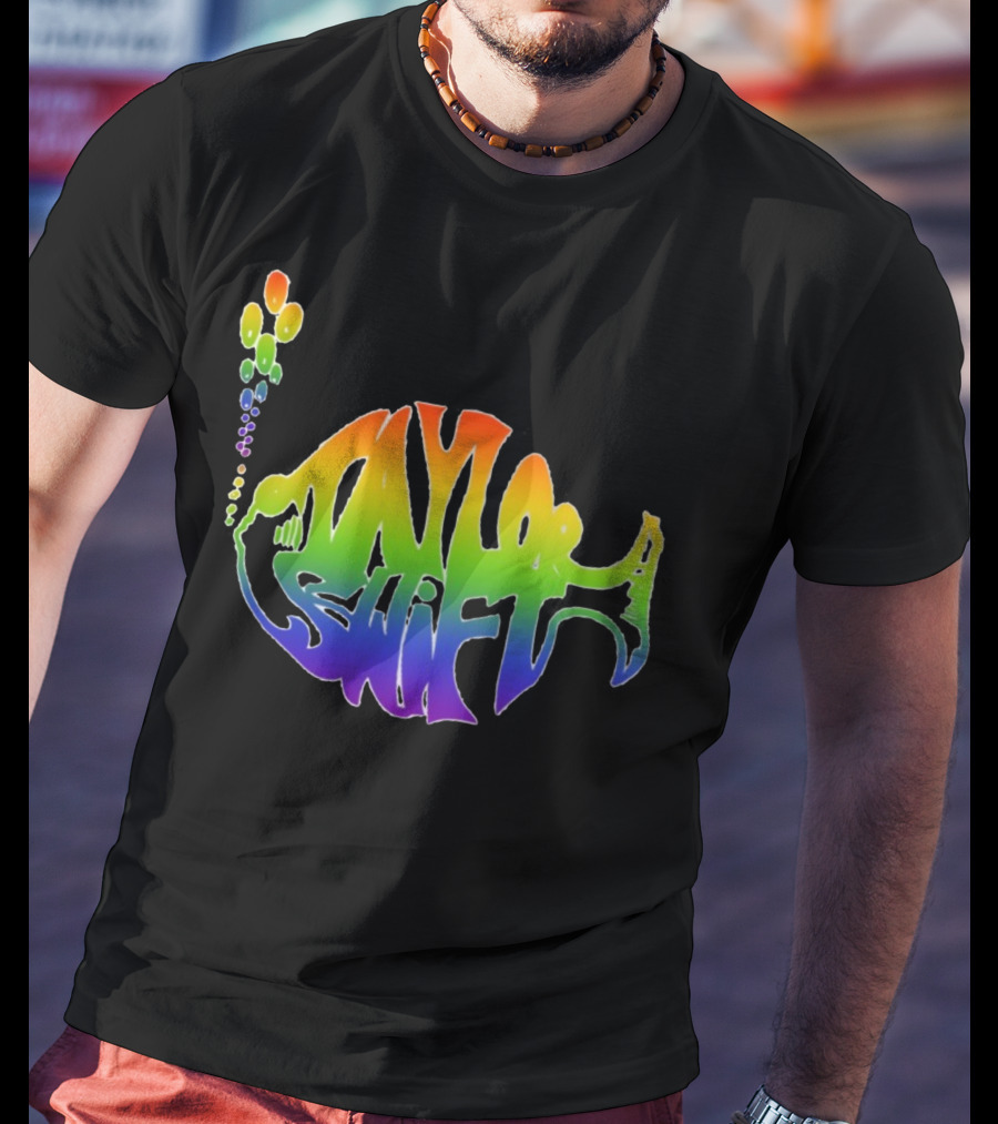 Taylor Swift Phish Logo Rainbow Bubbles T-Shirt