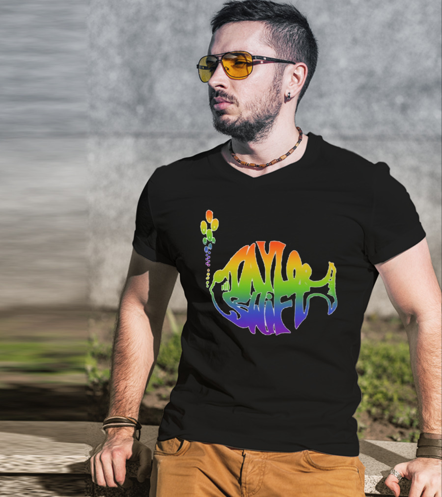 Taylor Swift Phish Logo Rainbow Bubbles T-Shirt