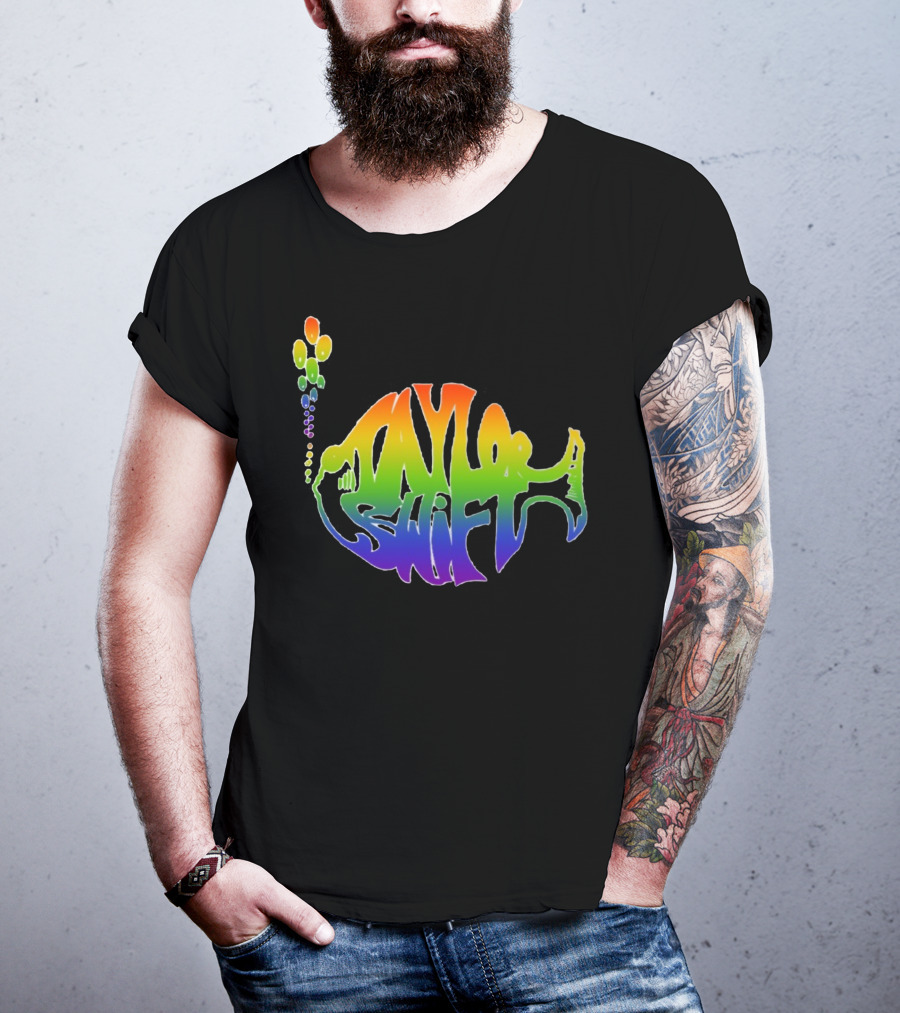 Taylor Swift Phish Logo Rainbow Bubbles T-Shirt