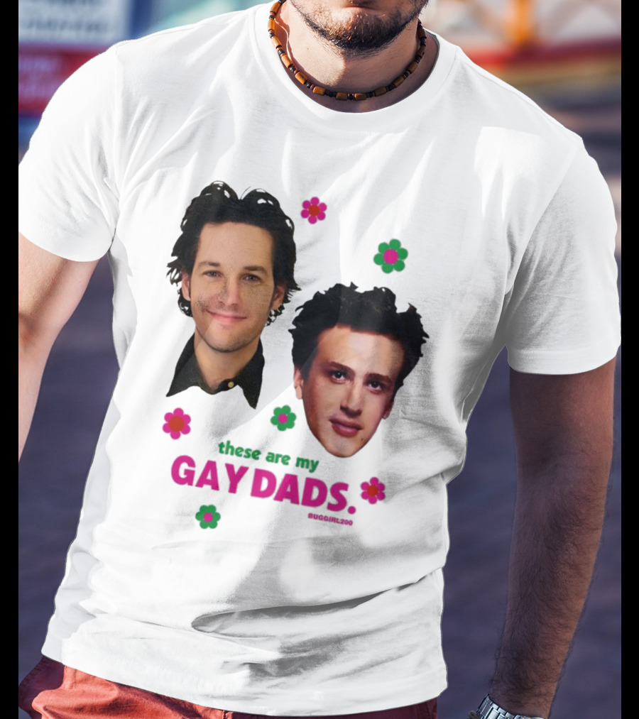 These Are My Gay Dads Flowers Nuggclub 420 T-Shirt