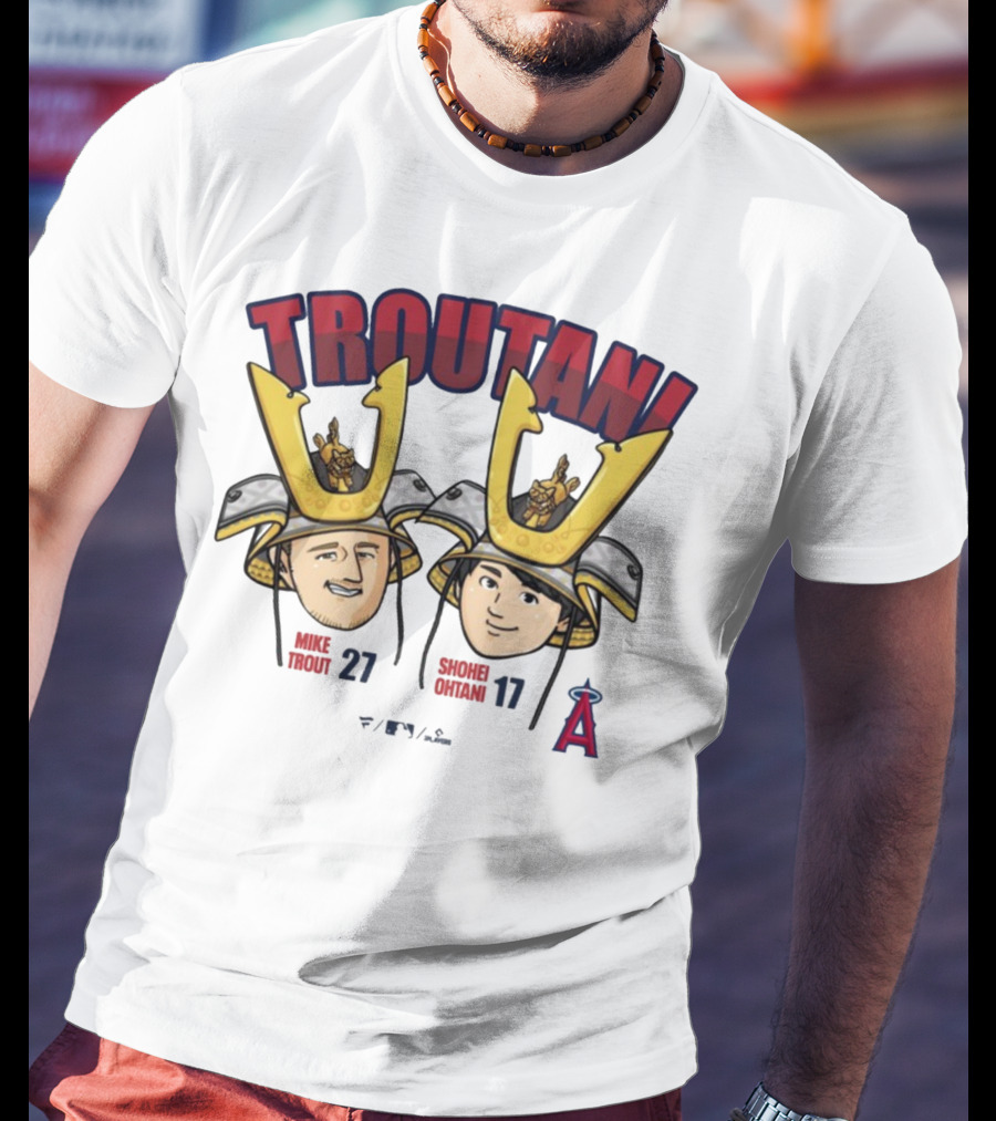 TROUTANI Mike Trout 27 Shohei Otani 17 Angels MLB Collaboration T-Shirt
