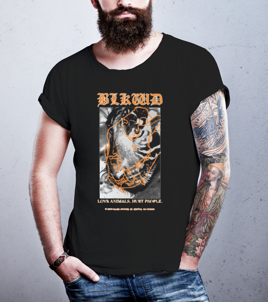 BLKWD Love Animals Hurt People Tiger T-Shirt