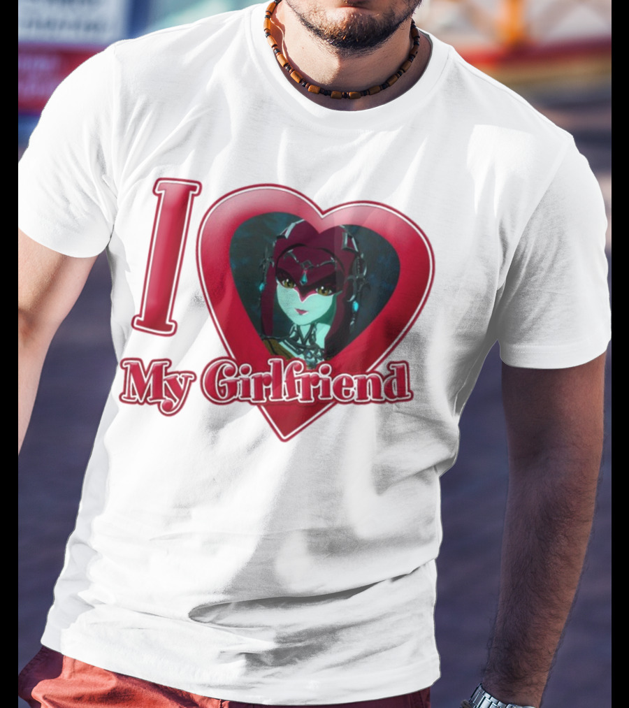The Legend Of Zelda I Love My Girlfriend Mipha Heart T-Shirt