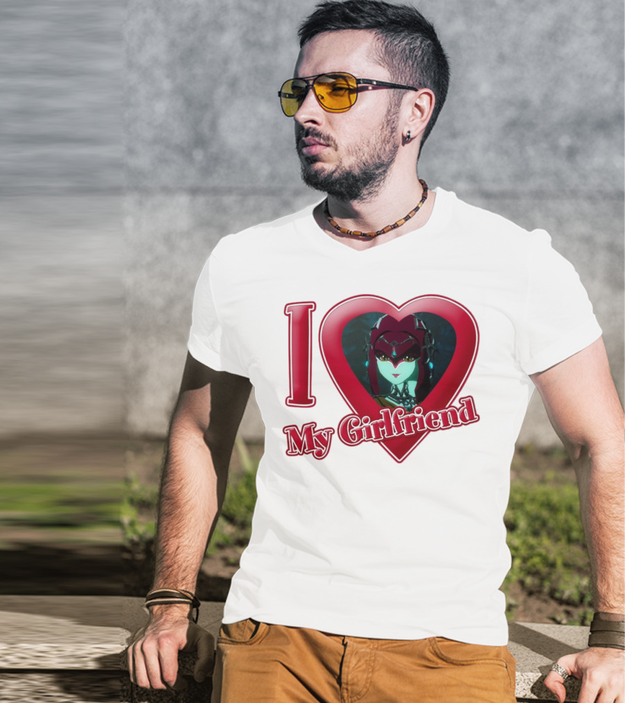 The Legend Of Zelda I Love My Girlfriend Mipha Heart T-Shirt