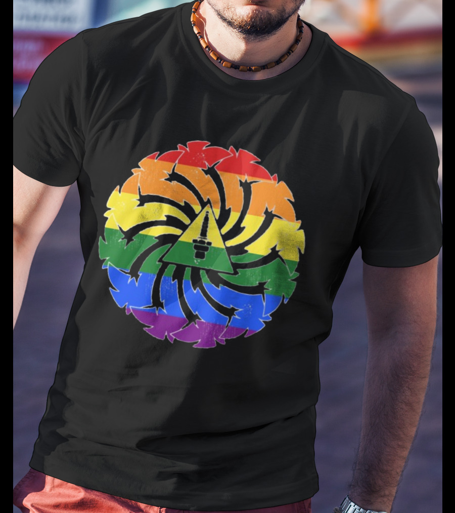 Soundgarden Spiral Pride Logo Rainbow Colors T-Shirt