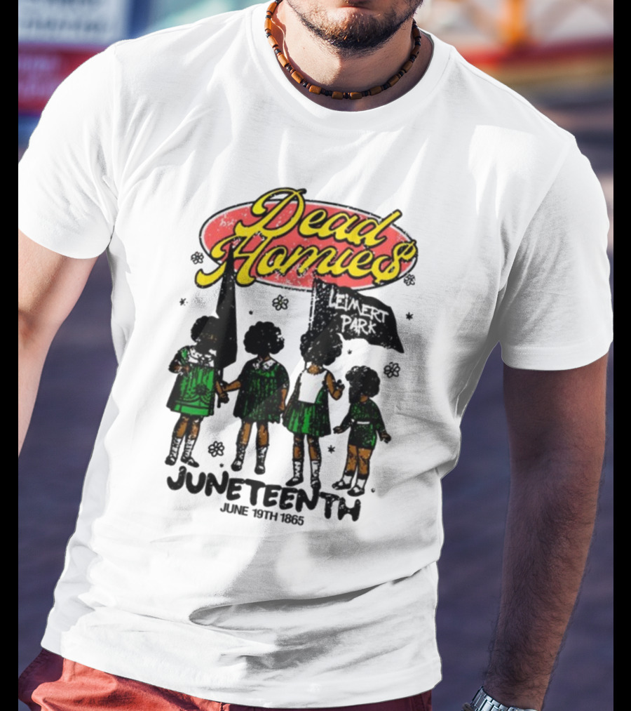 Dead Homies Leimert Park Juneteenth June 19th 1865 T-Shirt