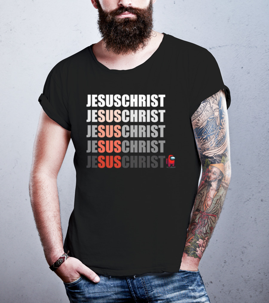 Jesus Christ Sus Among Us Meme T-Shirt