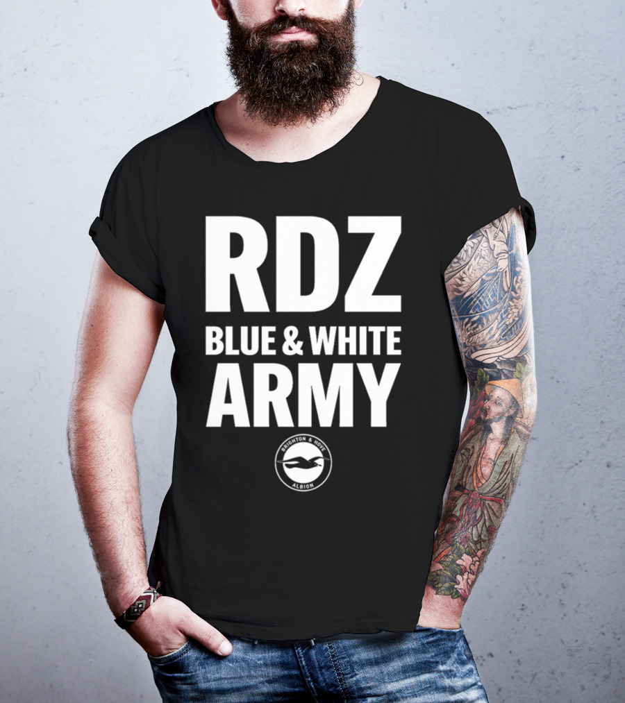 RDZ Blue And White Army Brighton And Hove Albion T-Shirt