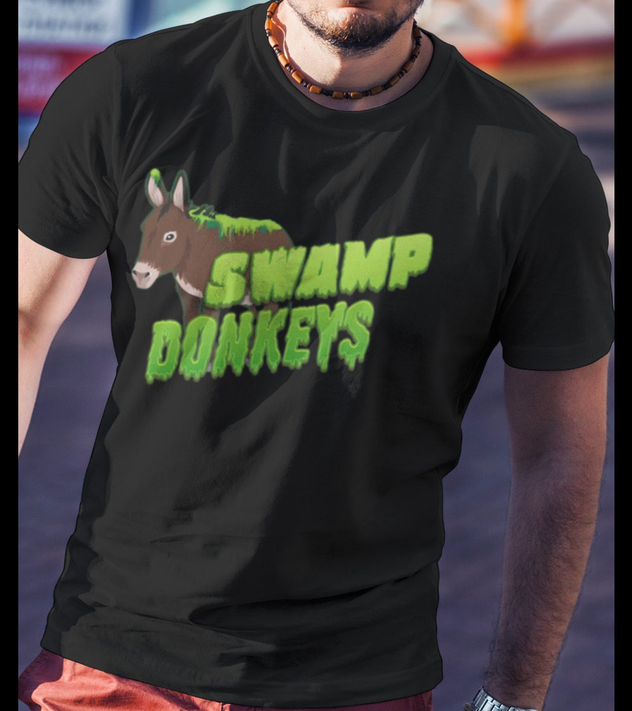 Jomboymedia Swamp Donkeys Blitzball 3 Dripping Green Donkey T-Shirt