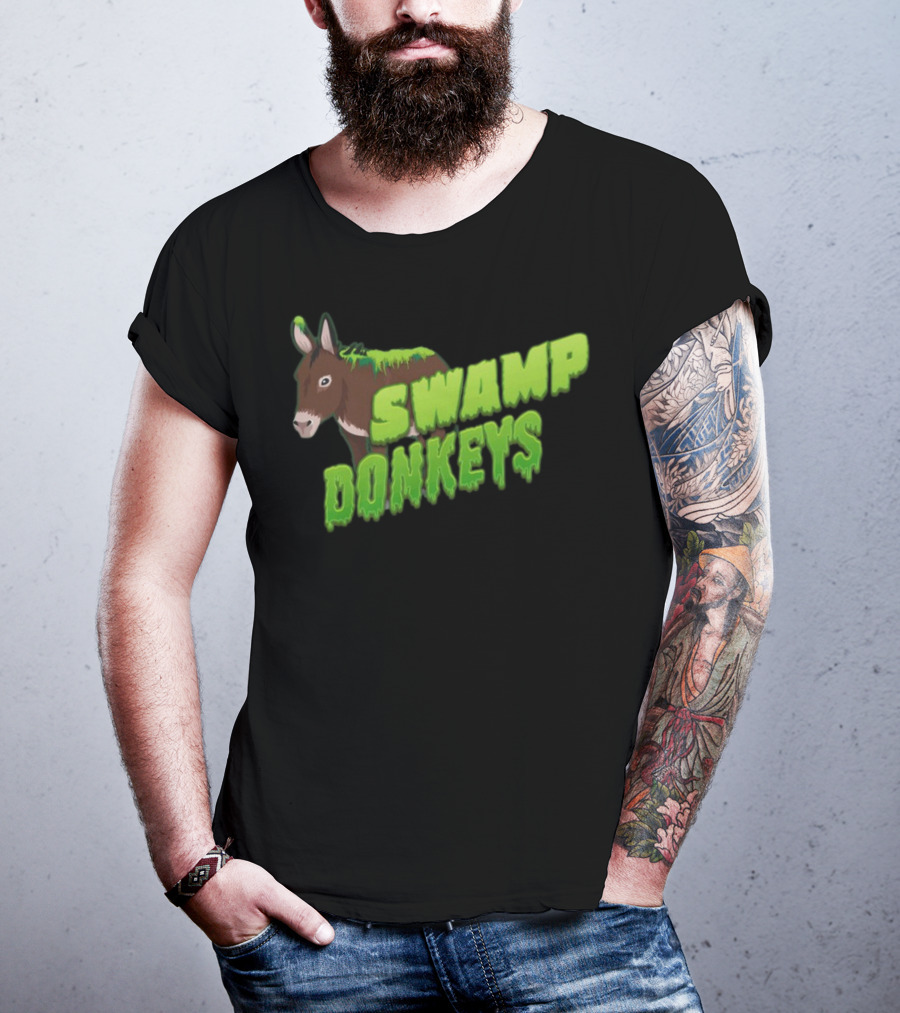 Jomboymedia Swamp Donkeys Blitzball 3 Dripping Green Donkey T-Shirt