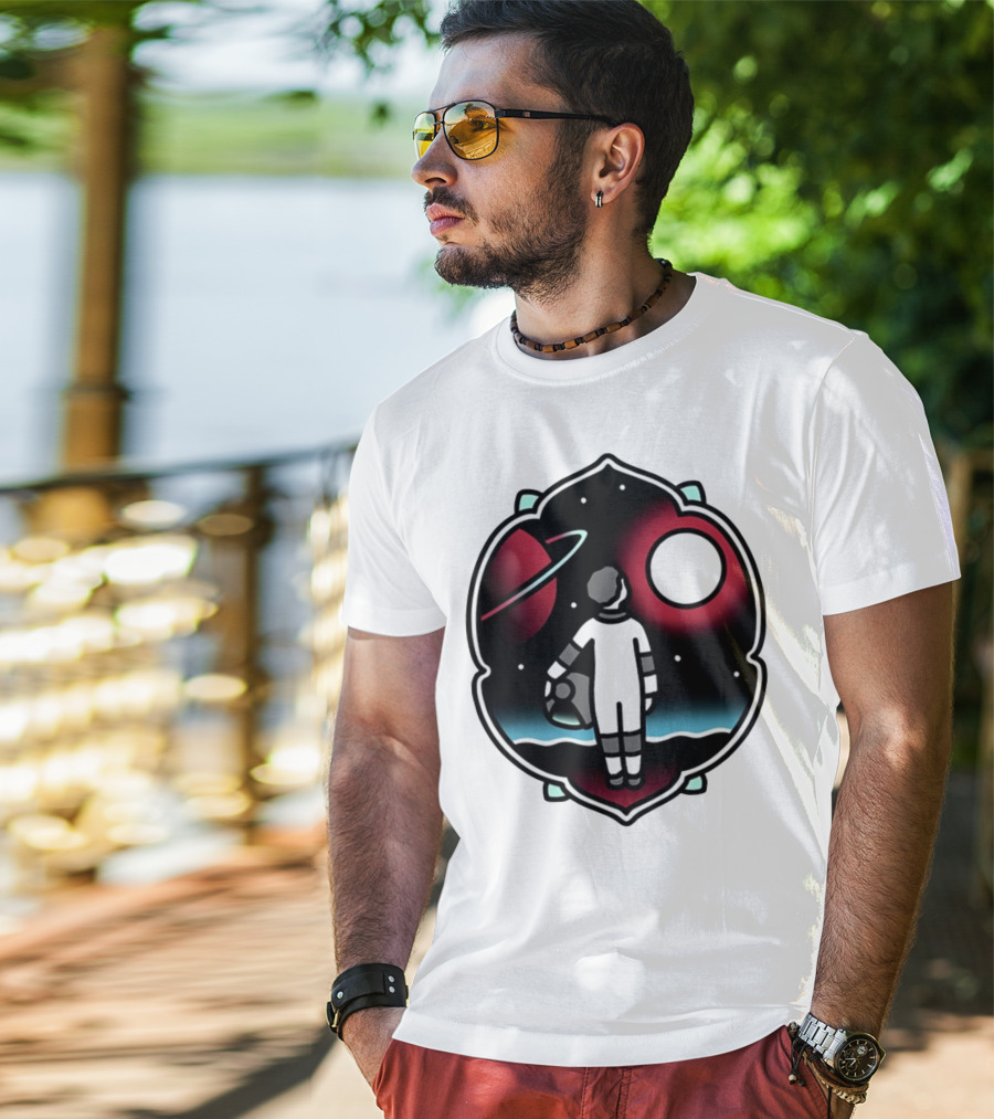 Come See The Universe Astronaut Staring At Planets And Stars T-Shirt