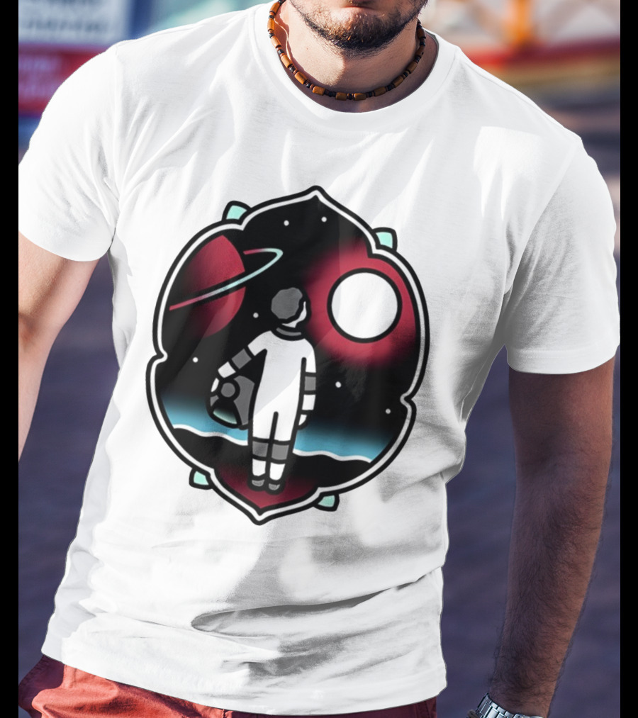 Come See The Universe Astronaut Staring At Planets And Stars T-Shirt