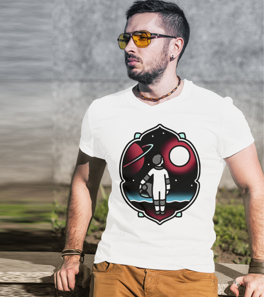 Come See The Universe Astronaut Staring At Planets And Stars T-Shirt