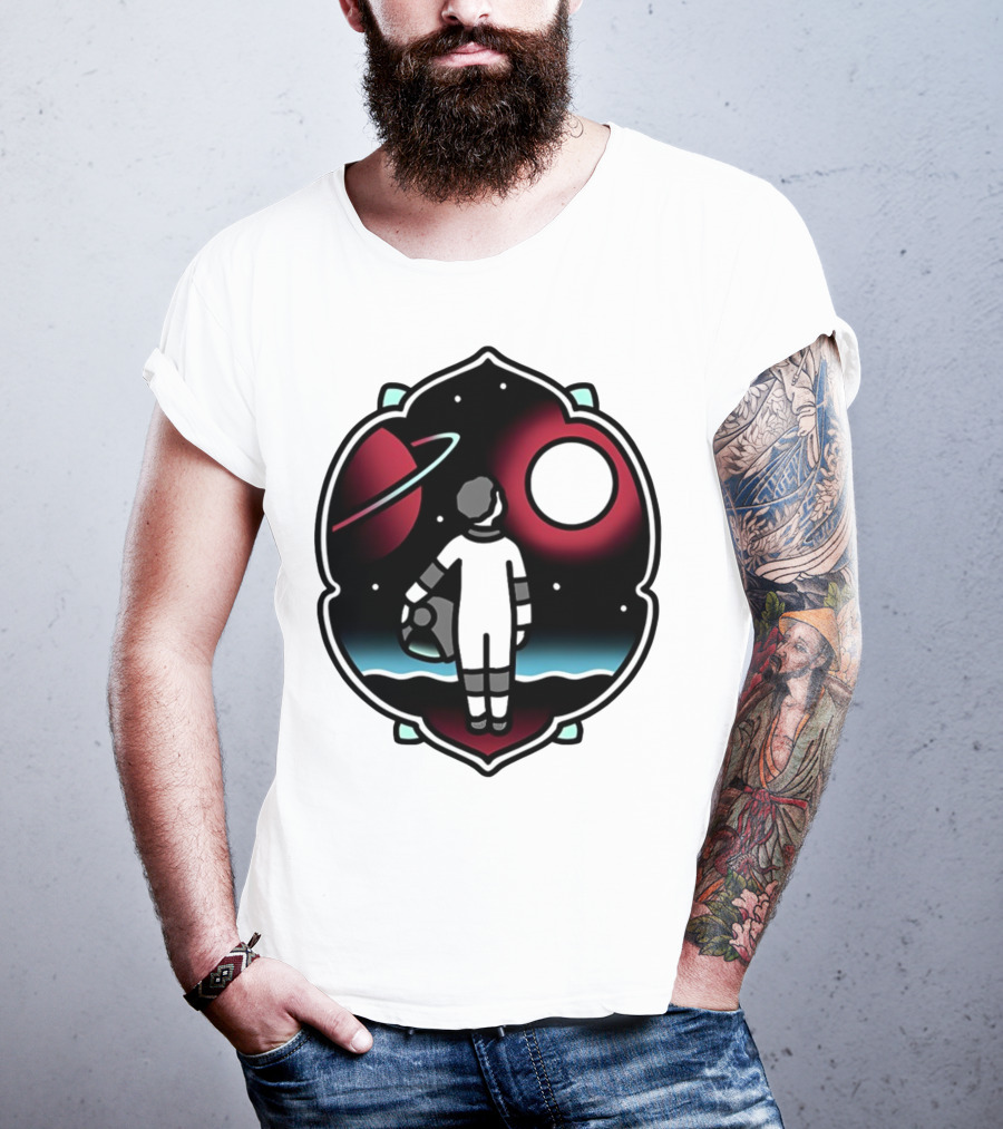 Come See The Universe Astronaut Staring At Planets And Stars T-Shirt