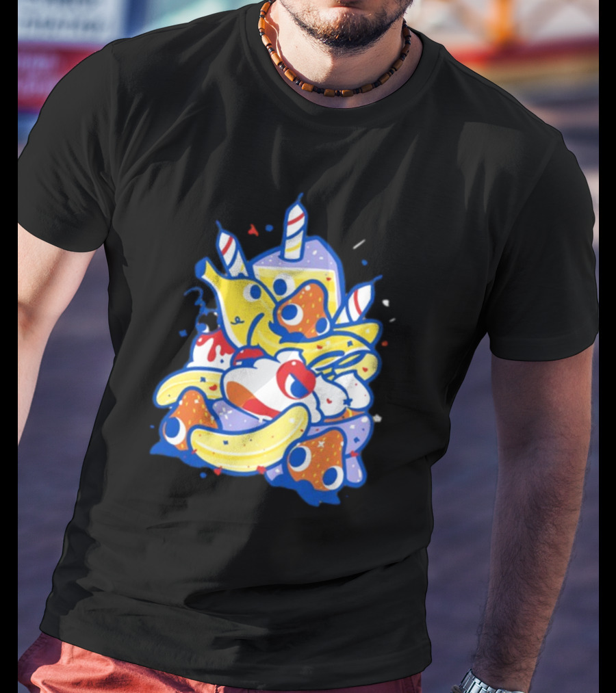 The Yetee Treat Yourself Whimsical Kawaii Birthday Dessert T-Shirt