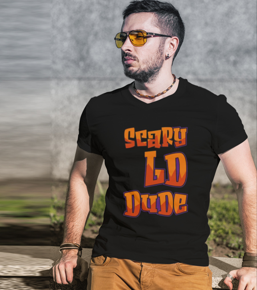 Scary LD Dude Retro Font T-Shirt