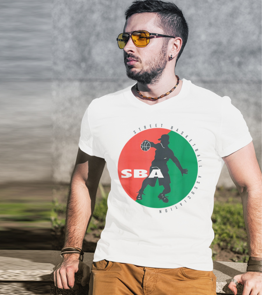 Street Basketball Association SBA Logo Circle T-Shirt
