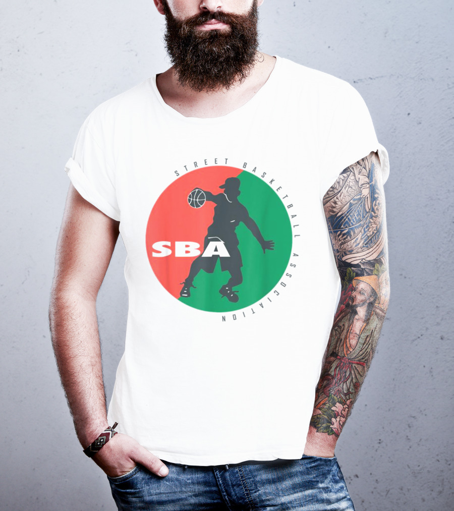 Street Basketball Association SBA Logo Circle T-Shirt