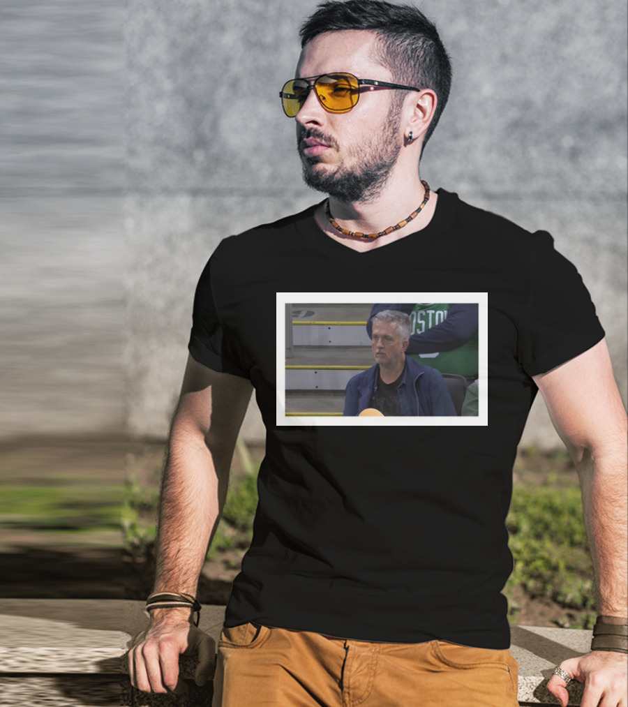 Boston Celtics Basketball Game Jeremy Tache Bill Simmons Sad Photo Meme T-Shirt