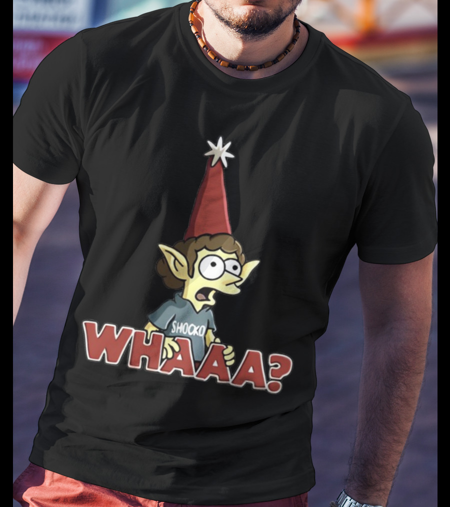 Disenchantment Shocko Whaaa Elf Character Reaction T-Shirt