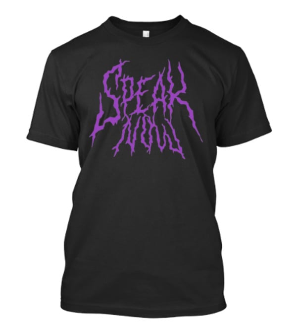 Dopeamyne Goods Speak Now Purple Electric Text T-Shirt