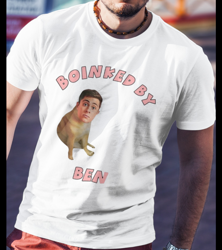 Boinked By Ben Dog Face Collage T-Shirt