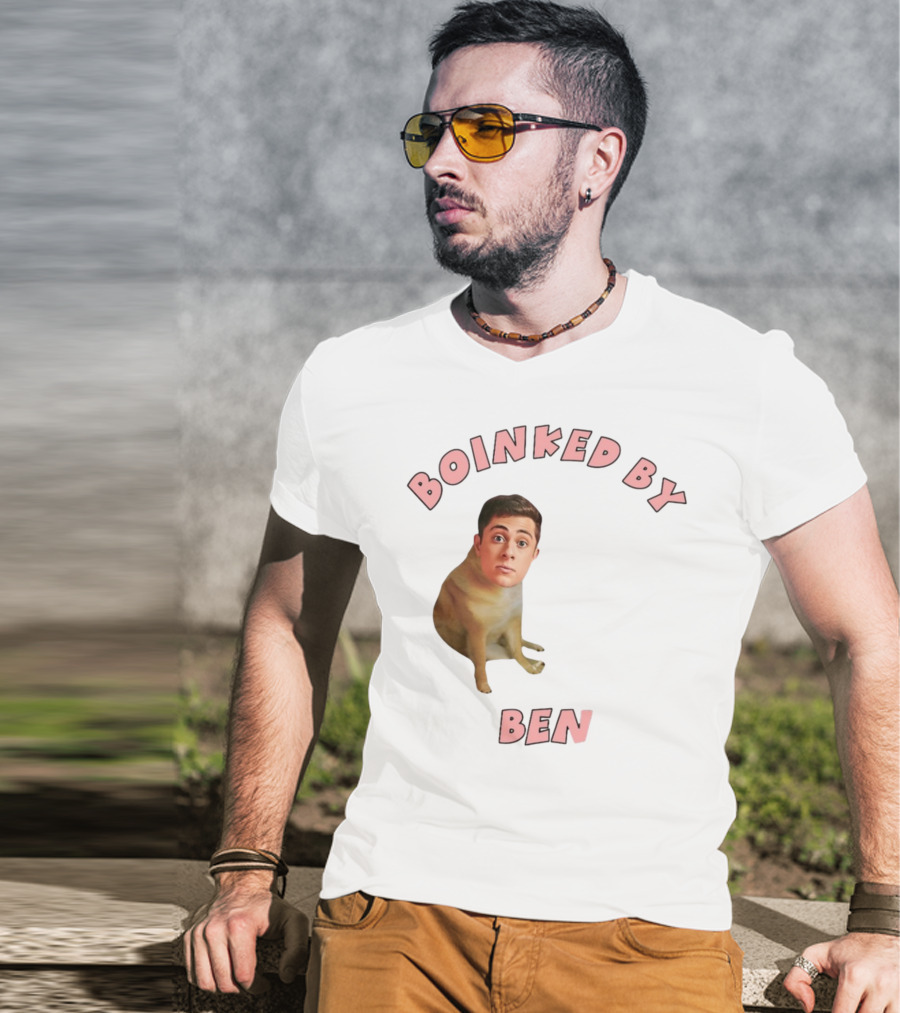 Boinked By Ben Dog Face Collage T-Shirt