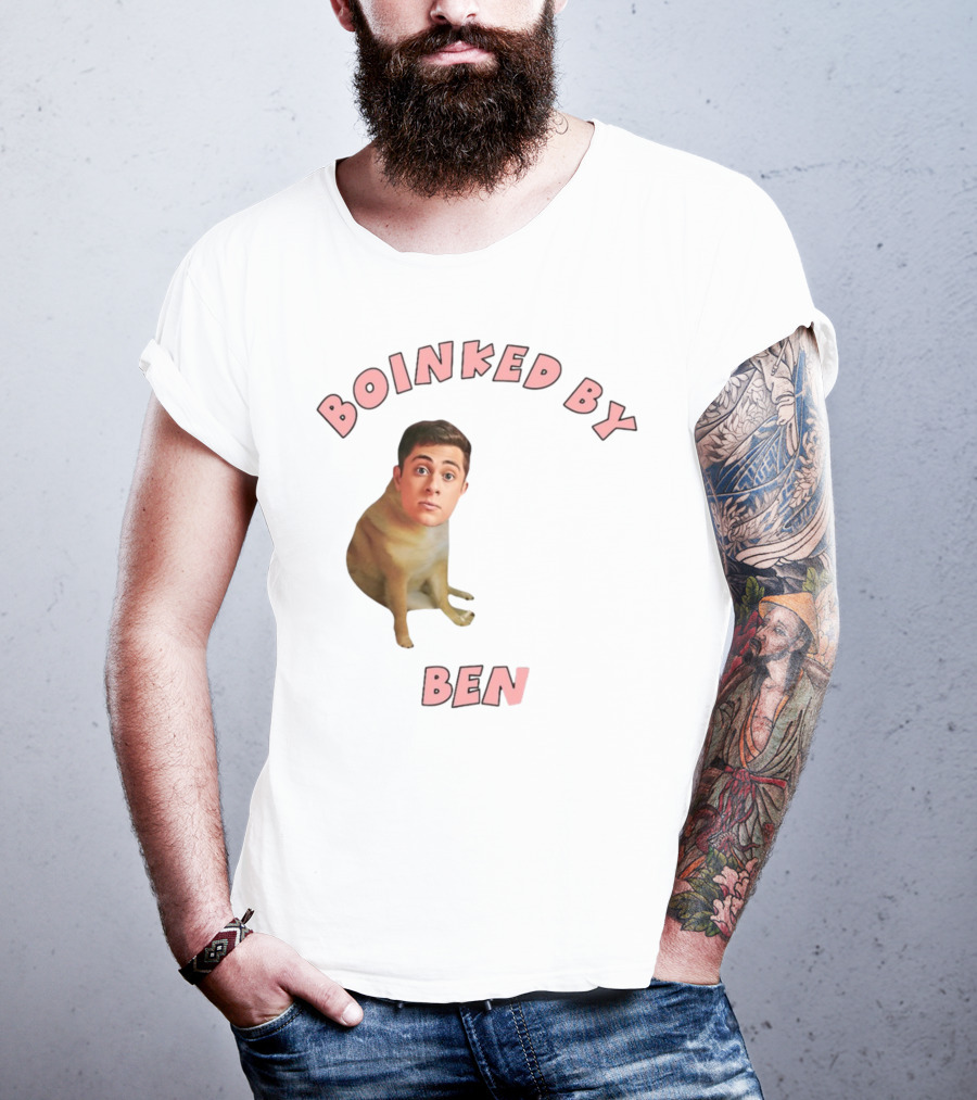 Boinked By Ben Dog Face Collage T-Shirt