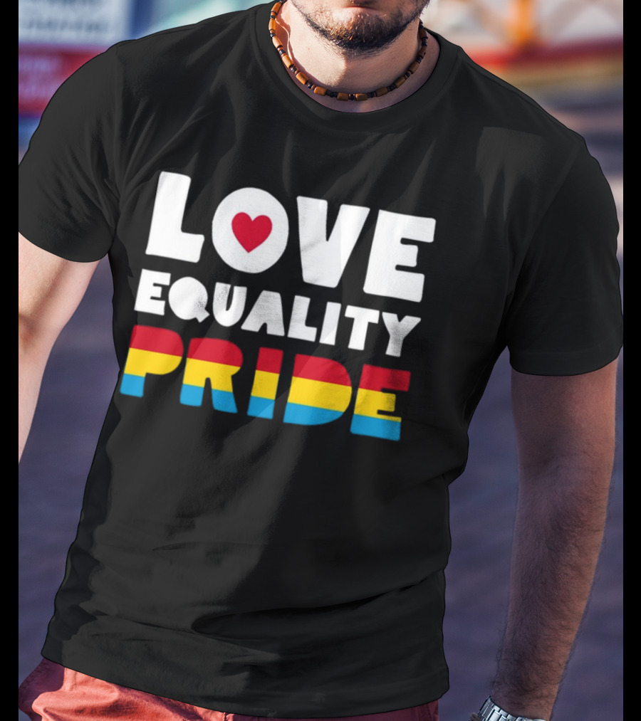 Belk Love Equality Pride Pansexual Flag Colors T-Shirt