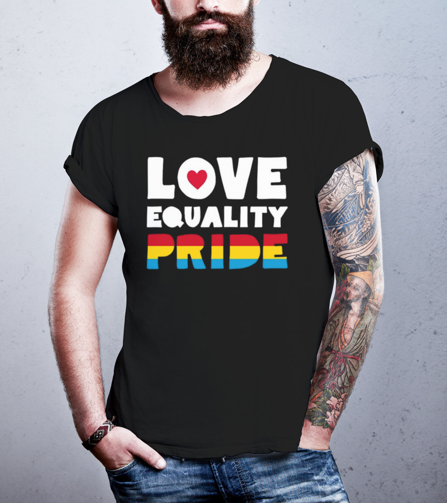 Belk Love Equality Pride Pansexual Flag Colors T-Shirt