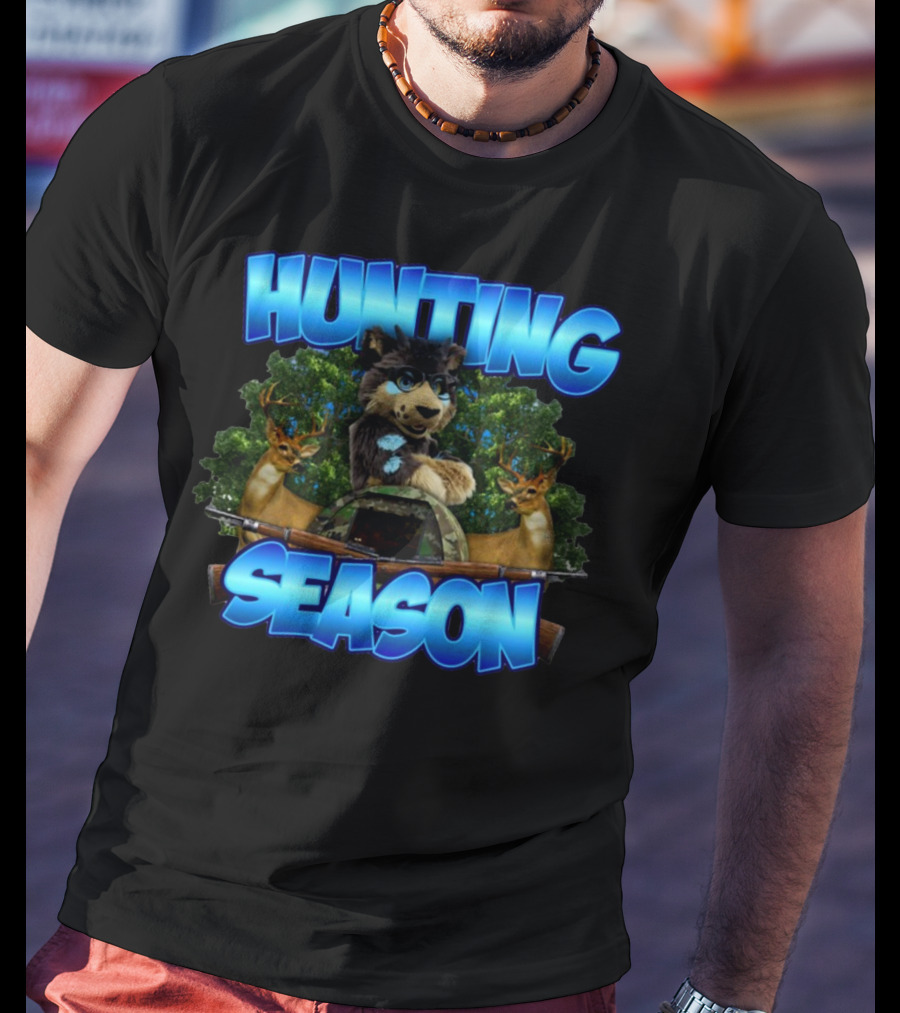 Designedbytheboys Hunting Season Wolf And Deer T-Shirt