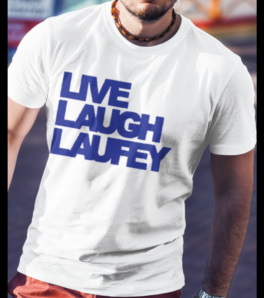 Laufeymusic Live Laugh Laufey Iconic Blue Text T-Shirt
