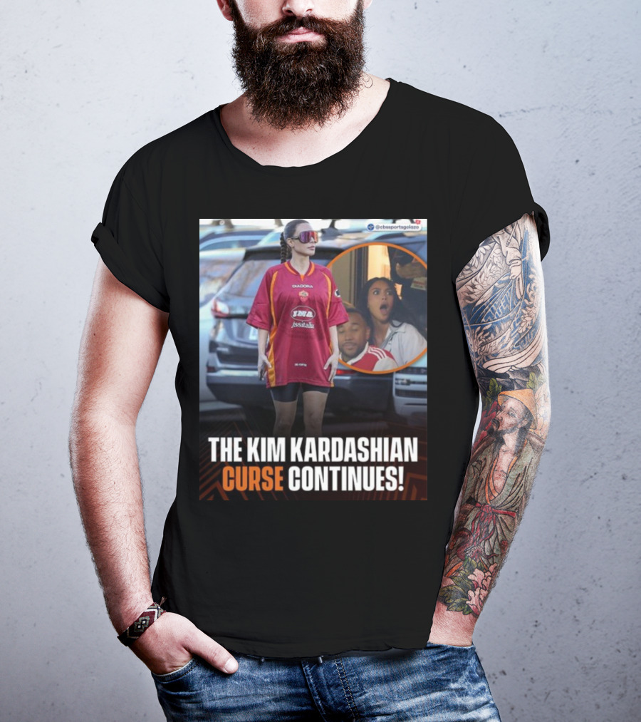 The Kim Kardashian Curse Continues Sports Reaction Scene T-Shirt