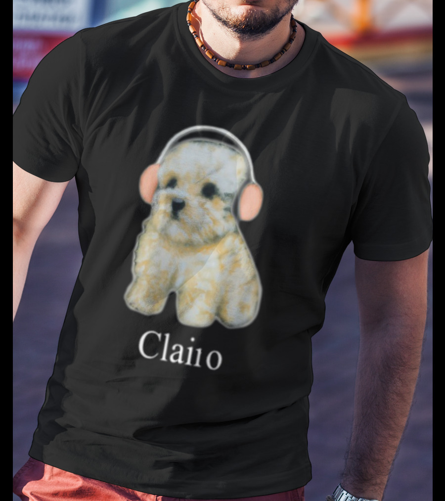 Clairo Dog With Headphones T-Shirt