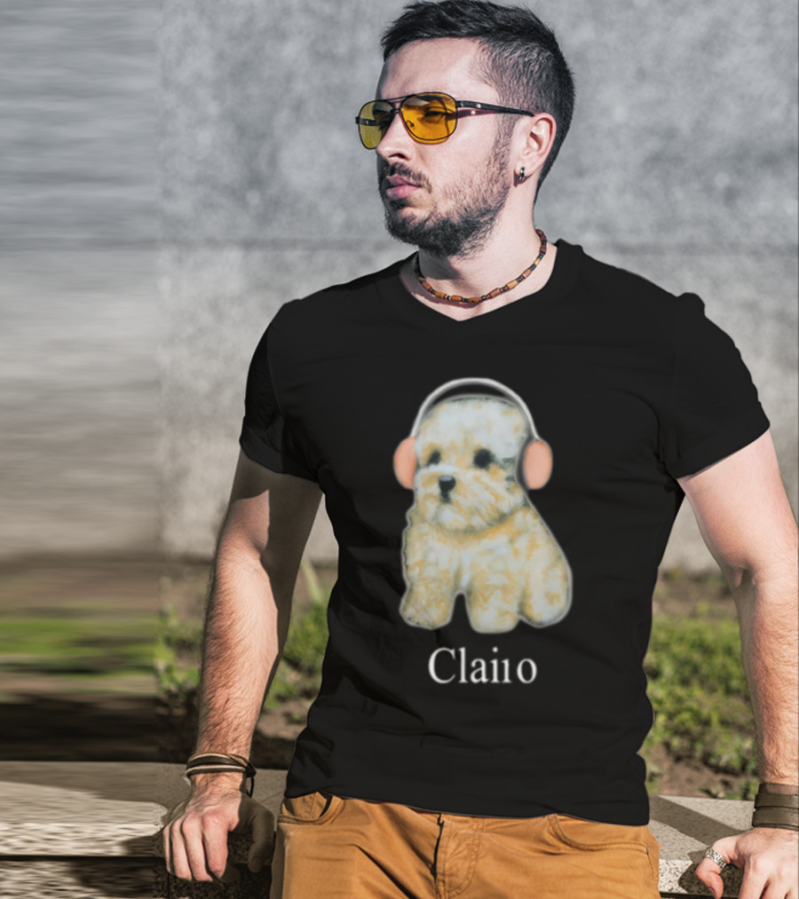 Clairo Dog With Headphones T-Shirt