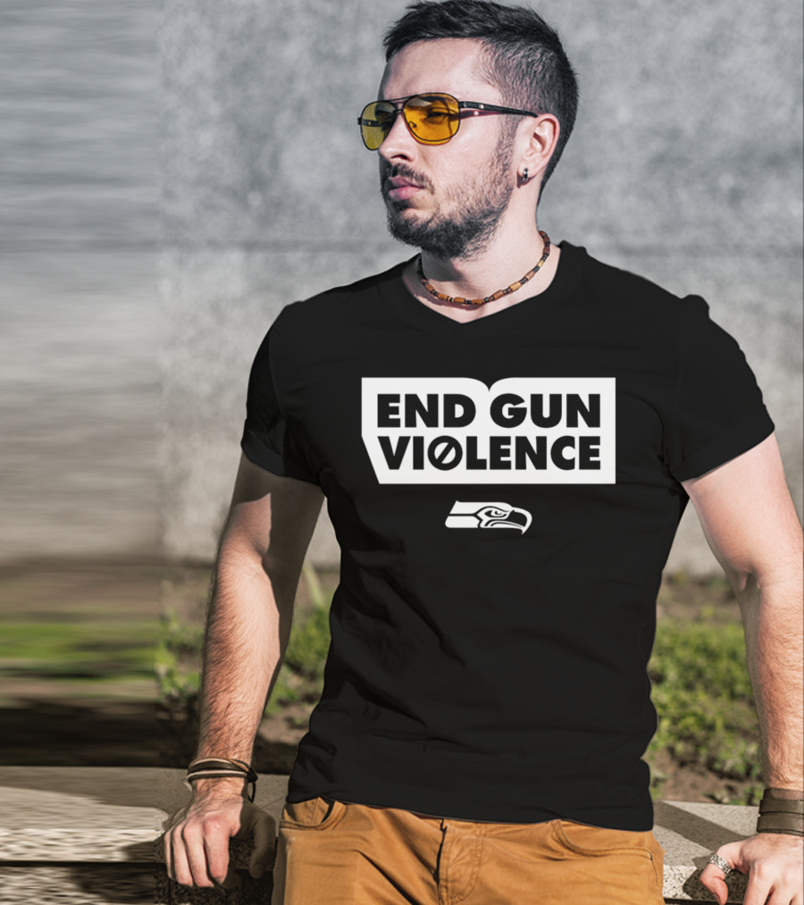 End Gun Violence Seahawks Initiative T-Shirt