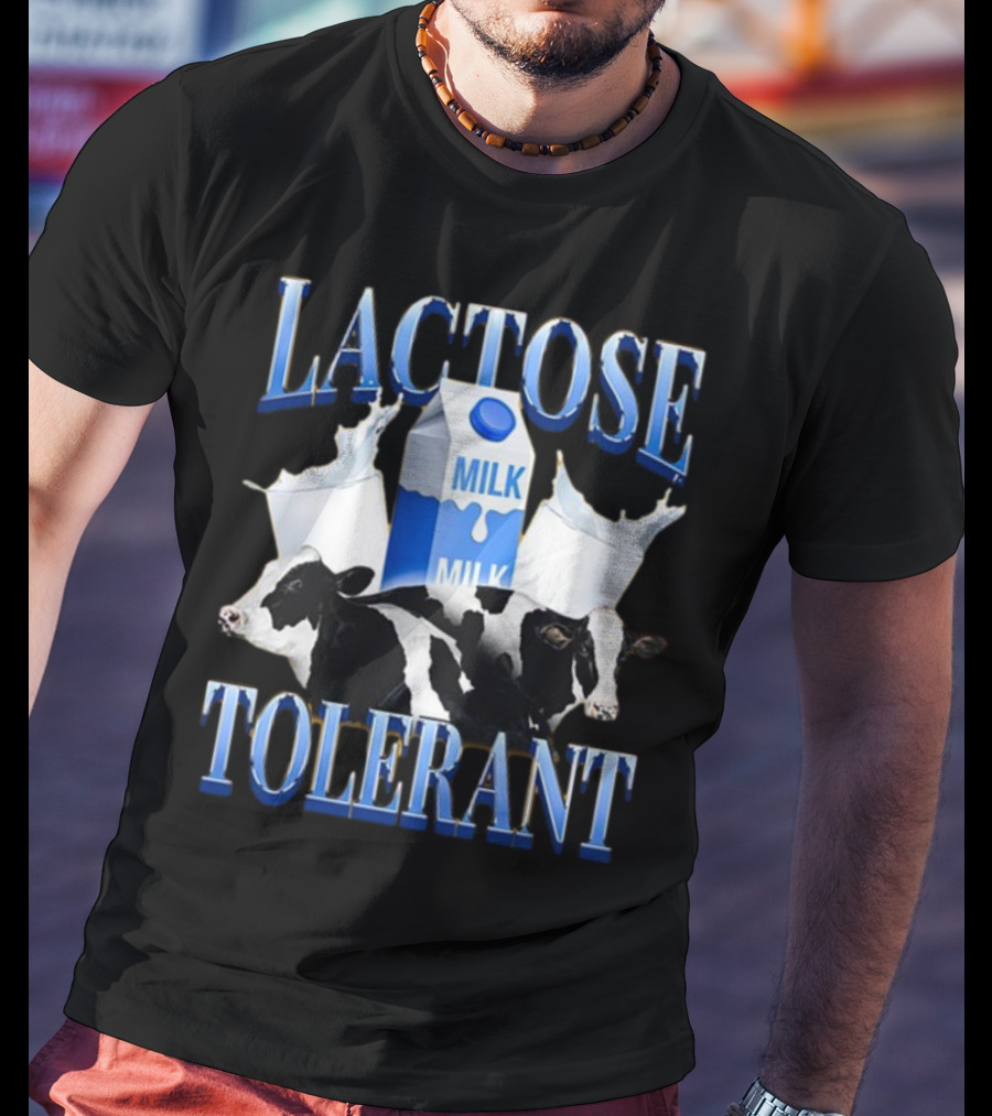 Lactose Tolerant Milk Cows Splashing Carton T-Shirt