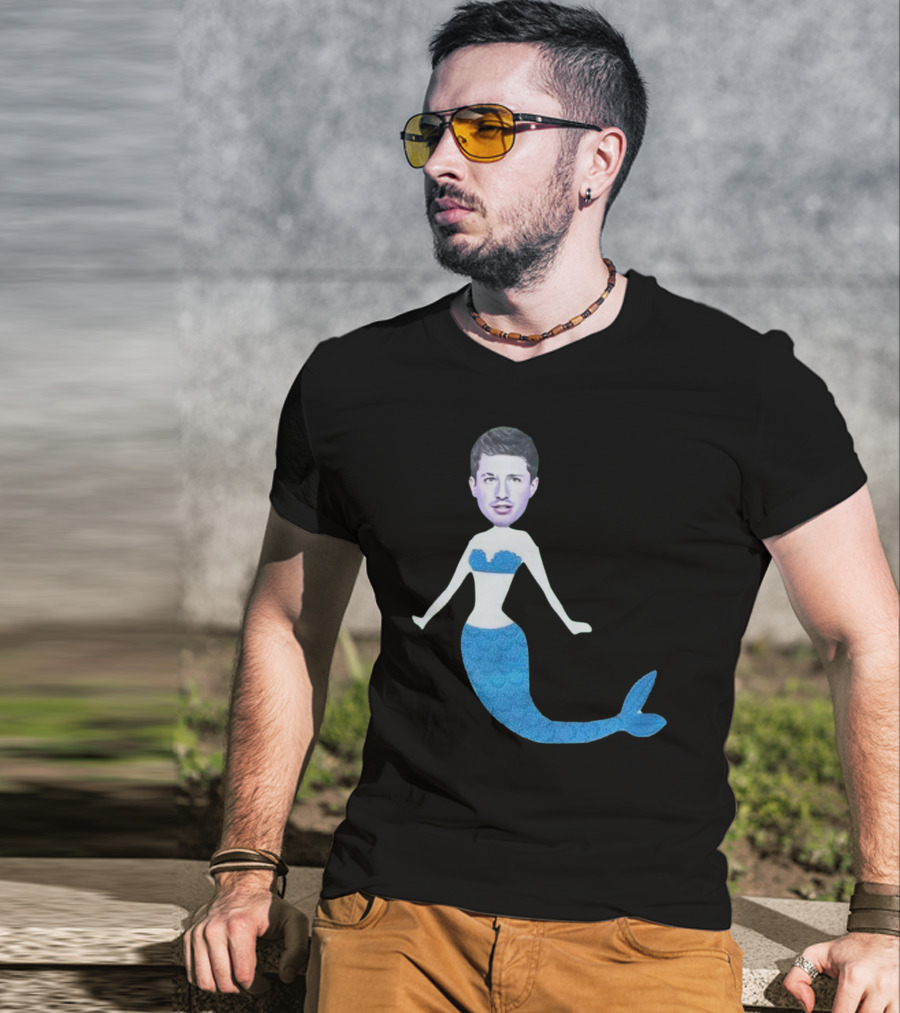 Charlie's Mermaid Head Hoodie Aquatic Vibe T-Shirt