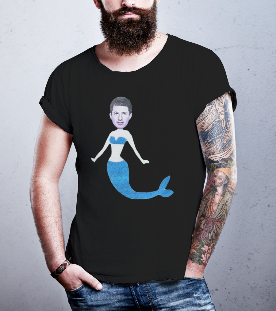 Charlie's Mermaid Head Hoodie Aquatic Vibe T-Shirt